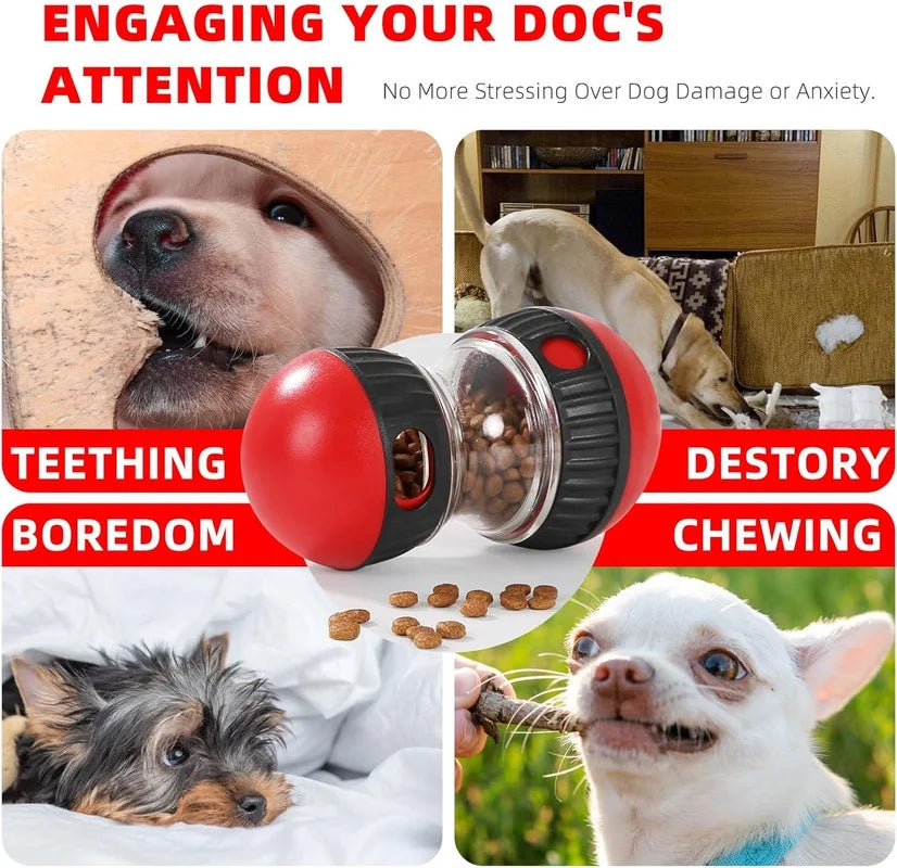 Dog Puzzle Toys - Treat Dispensing Mental Enrichment Ball for Busy Dogs, Slow Feeder to Stimulate Brain & Reduce Anxiety, Interactive Rolling Toy