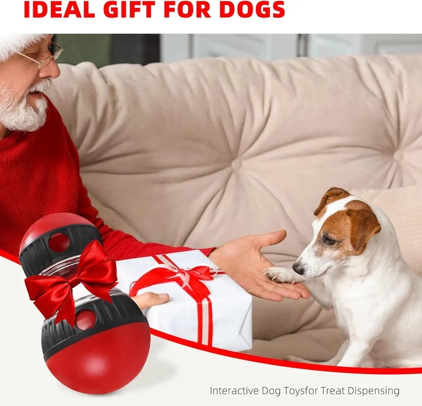 Dog Puzzle Toys - Treat Dispensing Mental Enrichment Ball for Busy Dogs, Slow Feeder to Stimulate Brain & Reduce Anxiety, Interactive Rolling Toy