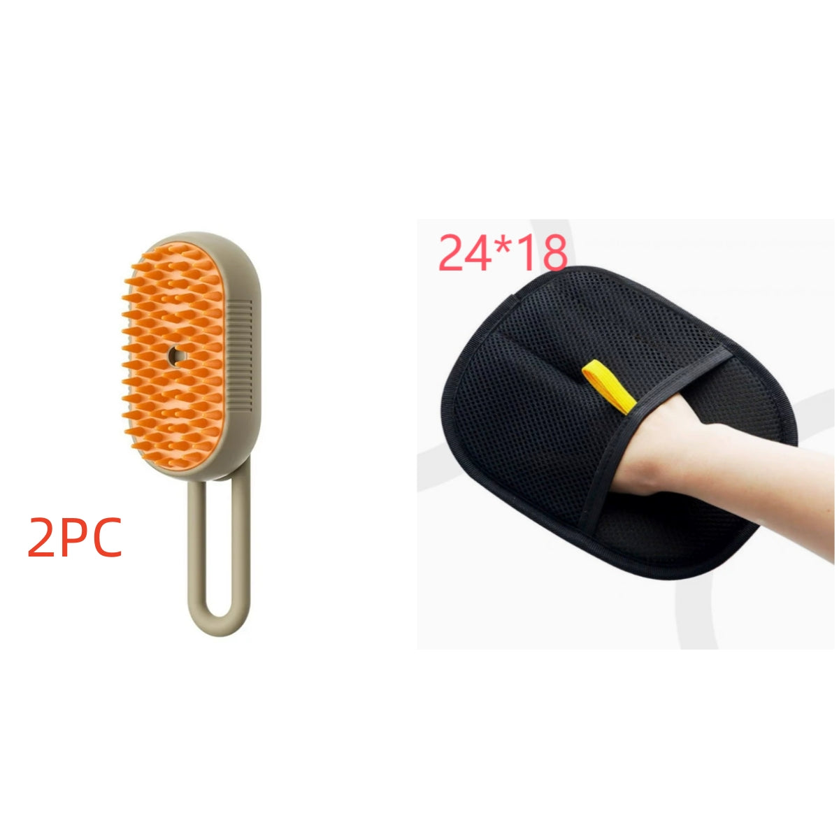 3-in-1 Electric Steam Brush for Cats and Dogs - Grooming, Massage, and Hair Removal Comb