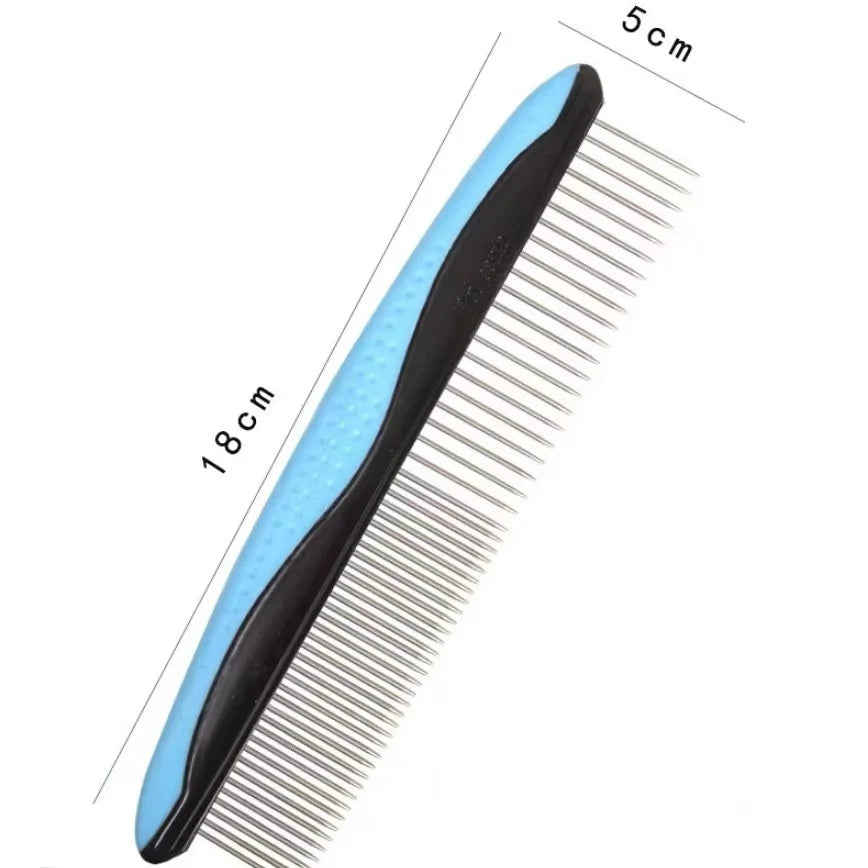 Professional Dual-Sided Pet Grooming Brush for Cats and Dogs - Effective Deshedding Tool for Tangles and Knots Removal