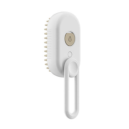 3-in-1 Electric Steam Brush for Cats and Dogs - Grooming, Massage, and Hair Removal Comb