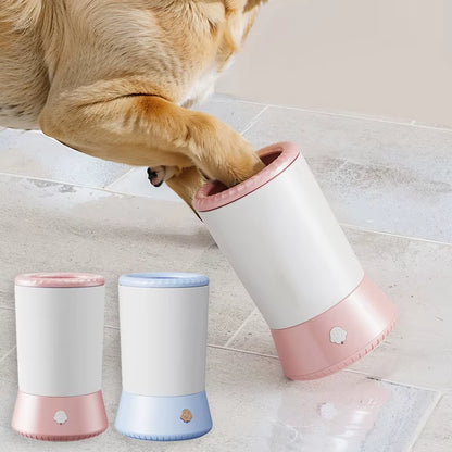 Automatic Electric Pet Paw Cleaner and Massager - USB Rechargeable Portable Dog Paw Washer